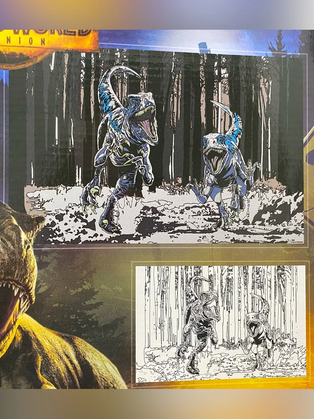 NWT Jurassic World Dinosaur Paint By Numbers Set
